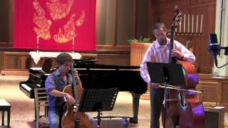 Largo from Dvoráks 9th Symphony  cello amp bass duet [upl. by Schwejda]