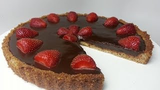 HOW TO MAKE A CHOCOLATE NUTELLA TART Gluten Free [upl. by Chasse]