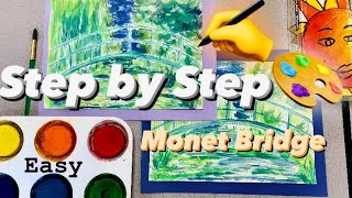 How to Paint Monet for Kids  EASY Trick and Tips for beginners mrschuettesart [upl. by Ennoira]