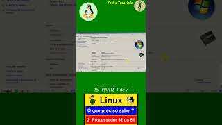 15 Curso de Linux para Leigos PARTE 1 de 7 de Como saber se o Processador é 32 ou 64bits [upl. by Moser265]