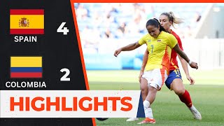 Spain vs Colombia  Quarter Finals  Womens Olympic Football 2024 [upl. by Israel]