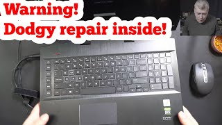 Hp Omen gaming laptop fans not spinning  Lets learn a dodgy shortcut D DodgingTheSystem [upl. by Enilegnave]