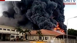 Bodega ng malaking pabrika ng gulong sa Clark Freeport sa Pampanga [upl. by Llerrut629]