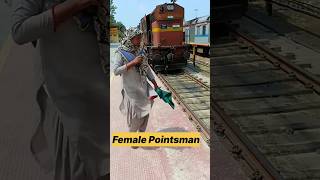 Female Pointsman Work in Railway railway dream [upl. by Neelloj537]