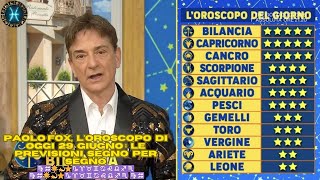 Paolo Fox loroscopo di oggi 29 giugno  le previsioni segno per segno♍♒🌟💫⭐♑♈♉♊♋♌♎♐♏ ♍♒ [upl. by Nordin]