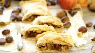 Strudel di mele e castagne con pasta sfoglia  Le ricette di mamma Gy [upl. by Nevyar779]