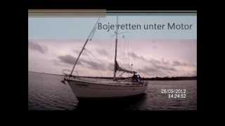 Boje über Bord  Boje unter Motor retten  Segelausbildung  Vorbereitung auf die SKSPrüfung [upl. by Aicemat]