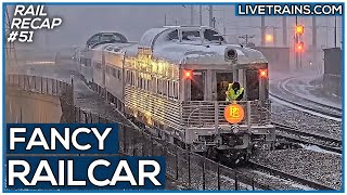 CHECK OUT This FANCY Railcar  BLIZZARD In St Louis  Texas Rail Action  LIVE Trains RAILRECAP 51 [upl. by Aleekahs508]