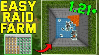 EASIEST AND BEST Raid Farm Minecraft Bedrock 121 BedrockMcpePs4Xbox [upl. by Kirsten]