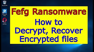 Fefg virus ransomware How to decrypt Fefg files Fefg File Recovery Guide [upl. by Anoik]