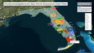 “Map Video New World Screwworm Investigations in Florida from January 2016 – Present” [upl. by Ahsiya]