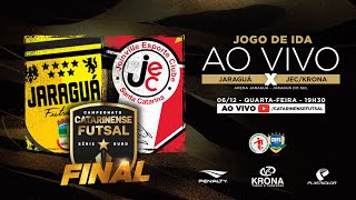 CAMPEONATO CATARINENSE SÉRIE OURO 2023  FINAL  Jaraguá Futsal X JECKrona [upl. by Llieno]