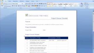 Project Closure Checklist [upl. by Voss]