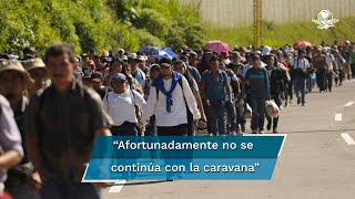 Caravana migrante de hondureños fue frenada en Guatemala AMLO [upl. by Esirtal201]