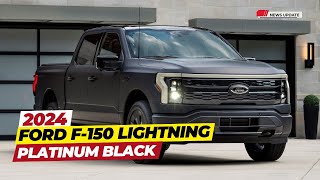 2024 Ford F150 Lightning Platinum Black Interior and Exterior Review Specs amp Price [upl. by Leanatan]