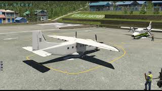 X Plane11 Lukla VNLK Departure Carenado DO228100 V12 [upl. by Adnuahs]