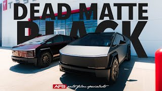 DEAD MATTE BLACK CYBERTRUCK WRAP  AFS WRAPS [upl. by Gussie]