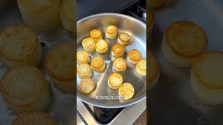 How to make fondant potatoes cooking fondantpotatoes potatoes [upl. by Leivad]