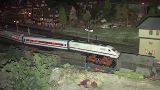 Marklin H0 modell eisenbahn mit high speed ICE in action [upl. by Cassilda898]