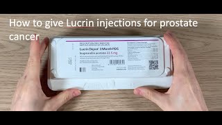 How to give a lucrin injection [upl. by Aecila]