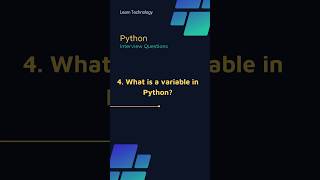 Variables in Python  Most asked Python interview question  python interview pythontutorial [upl. by Abdulla]