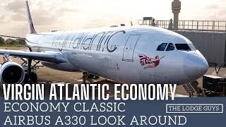 VIRGIN ATLANTIC REVIEW ECONOMY CLASSIC ON AIRBUS 330 MANCHESTER TO FLORIDA [upl. by Manvel]