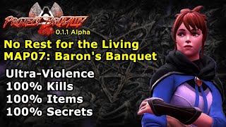 Project Brutality ► DOOM 2 ► No Rest for the Living ► MAP07 Barons Banquet ► UV 100 [upl. by Netloc]