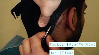 tutorial taglio sfumato uomo [upl. by Gardy]