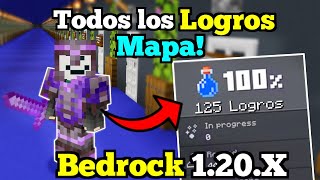 🟢 Consigue TODOS los LOGROS de Minecraft PE 120X  Mapa para COMPLETAR CUALQUIER LOGRO [upl. by Vernon]