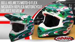 Bell Moto9 Flex McGrath Replica Motorcycle Helmet Review [upl. by Shauna503]