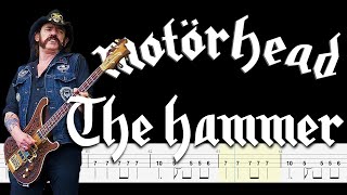 Motörhead – The Hammer 🔴Bass Tabs  Notation ChamisBass chamisbass motorheadbass basstabs [upl. by Fanchan75]