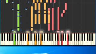 Piano Tutorial SynthesiaLugano addio  Graziani Ivan [upl. by Amato819]