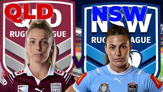 Queensland vs New South Wales  Women State Of Origin  Game 1  Live [upl. by Atinrahc990]