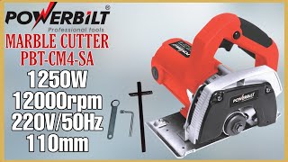 Powerbilt Marble Cutter PBTCM4SA Unboxing and review [upl. by Laufer]