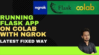 Running Flask App On Colab With Ngrok  Latest Way [upl. by Henriette]