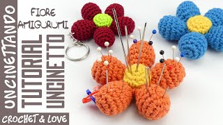 Come fare un Fiore Amigurumi  Tutorial Uncinetto [upl. by Noreht135]