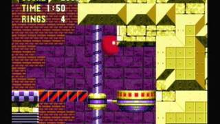 Sonic 3 and Knuckles Launch Base Zone Special Ring Locations Knuckles [upl. by Refiffej]