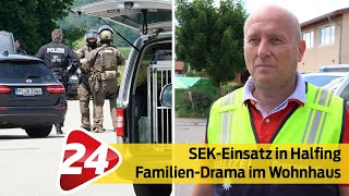 Großeinsatz der Polizei in Halfing  SEK nimmt 53Jährigen fest [upl. by Irrej]