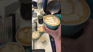 Amazing latte art in Amsterdam 🤯 [upl. by Mikah]