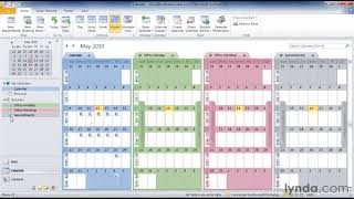 Outlook Tutorial  How to work with multiple calendars [upl. by Thornburg]