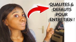 QUALITES amp DEFAUTS POUR UN ENTRETIEN [upl. by Nytsud406]