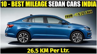 Top 10 Highest Mileage Giving Sedan Cars In India 2023  Best Mileage Sedan Cars In India 2023 [upl. by Tarr]