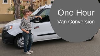 One hour van conversion with Wayfarer Vans Kit [upl. by Elburr]