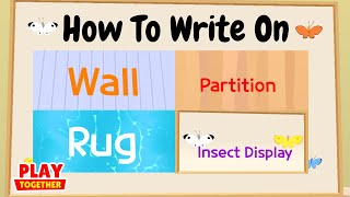 How to write on the wall  Play Together [upl. by Chlori]