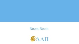 Boom Boom Alpha Delta Pi Song [upl. by Kris300]