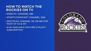 Colorado Rockies fans Heres where you can watch the game [upl. by Lentha]