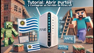 Como ABRIR PUERTOS en router ZTE F680 ANTEL y configurar un SERVIDOR de MINECRAFT [upl. by Ordnassela79]