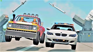 Epic Police Chases amp Crashes 58  BeamNG Drive  CRASHdriven [upl. by Erialb]