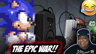 BRANDO REACTS TO Flashgitz Console Wars  NINTENDO vs SEGA [upl. by Dorree]