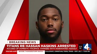 Tennessee Titans running back Hassan Haskins arrested [upl. by Timms216]